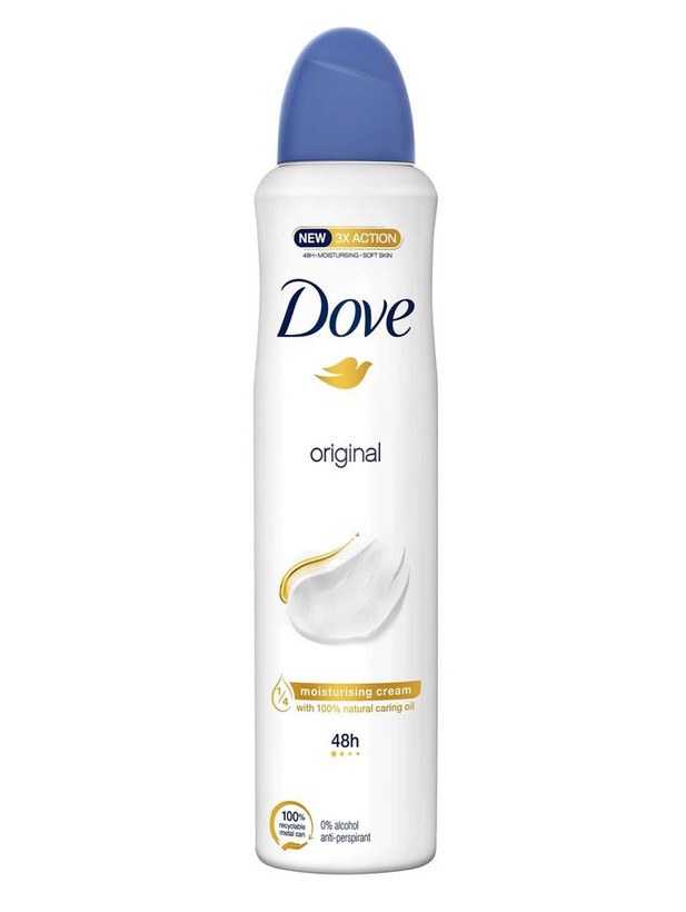 اسپری ضد تعریق زنانه داو (Dove) مدل 3x Action با ماندگاری 48 ساعته – حجم 150 میلیلیتر