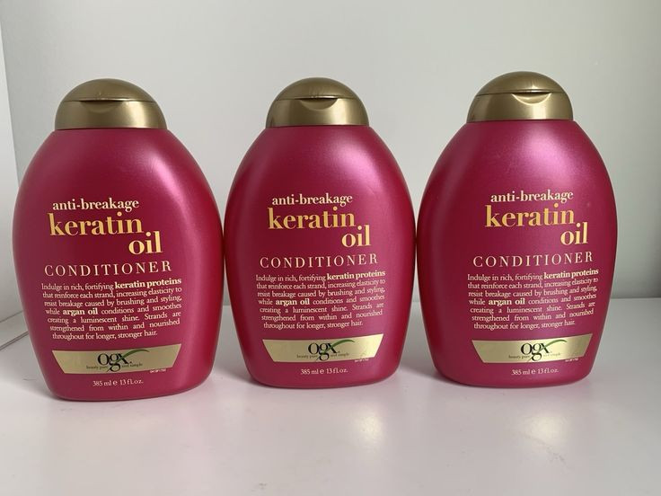 شامپوی اوجی ایکس صورتی / سرخابی مدل Anti _Breakage + keratin oil