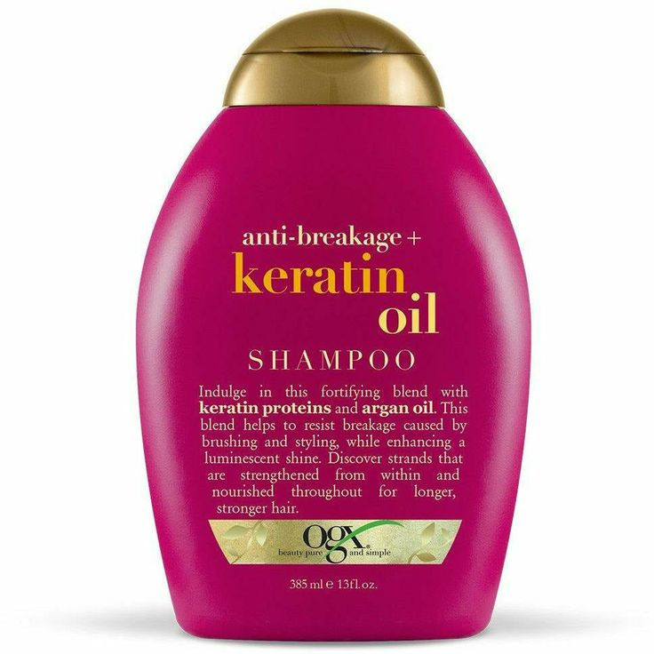 شامپوی اوجی ایکس صورتی / سرخابی مدل Anti _Breakage + keratin oil