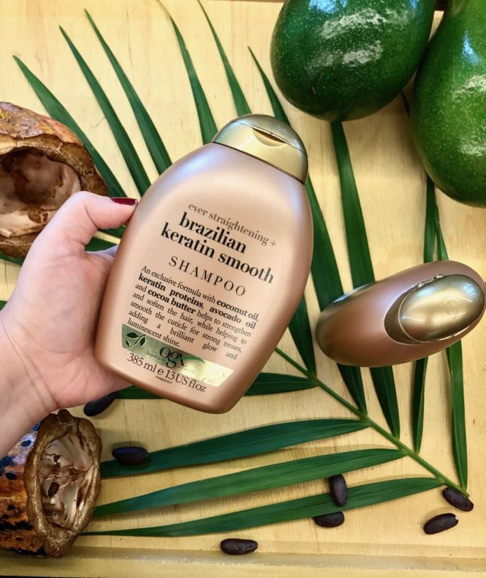 شامپو او جی ایکس مدل Brazilian Keratin Smooth