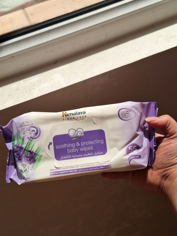 دستمال مرطوب کودک هیمالیا Himalaya مدل Soothing & Protecting | محافظ پوست حساس ۵۶عددی