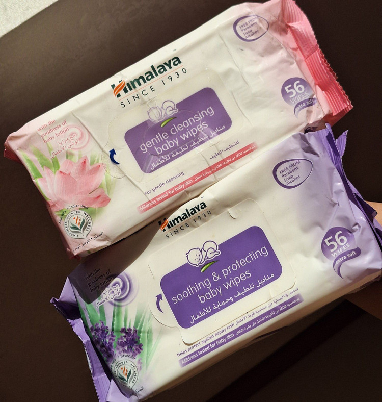 دستمال مرطوب کودک هیمالیا Himalaya مدل Soothing & Protecting | محافظ پوست حساس ۵۶عددی