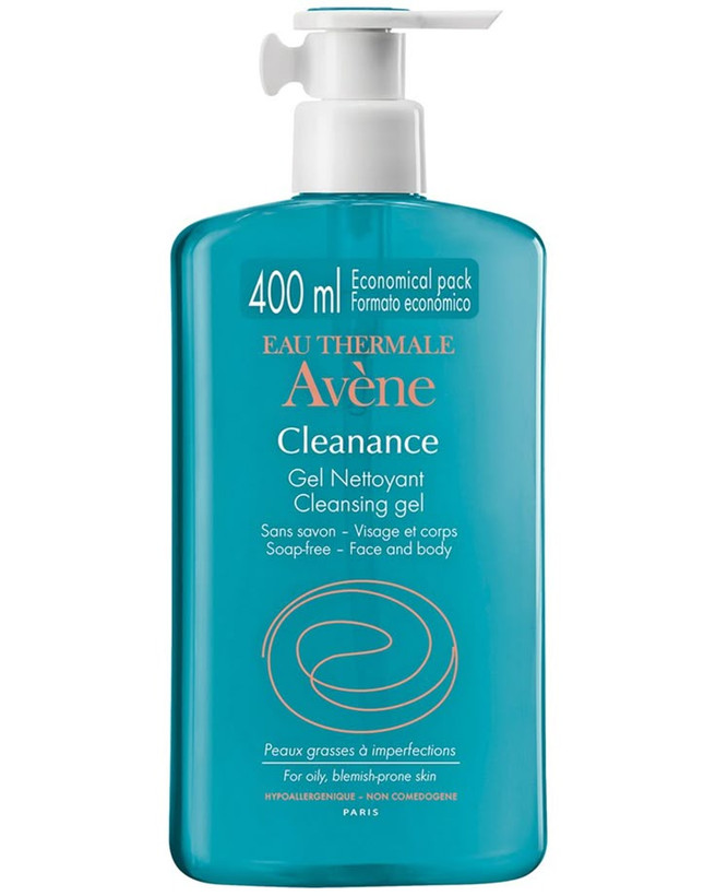 ژل شستشوی صورت اون (Avène) مدل Thermal Cleanser | بطری آبی ،حجم ۴۰۰ میلیلیتر